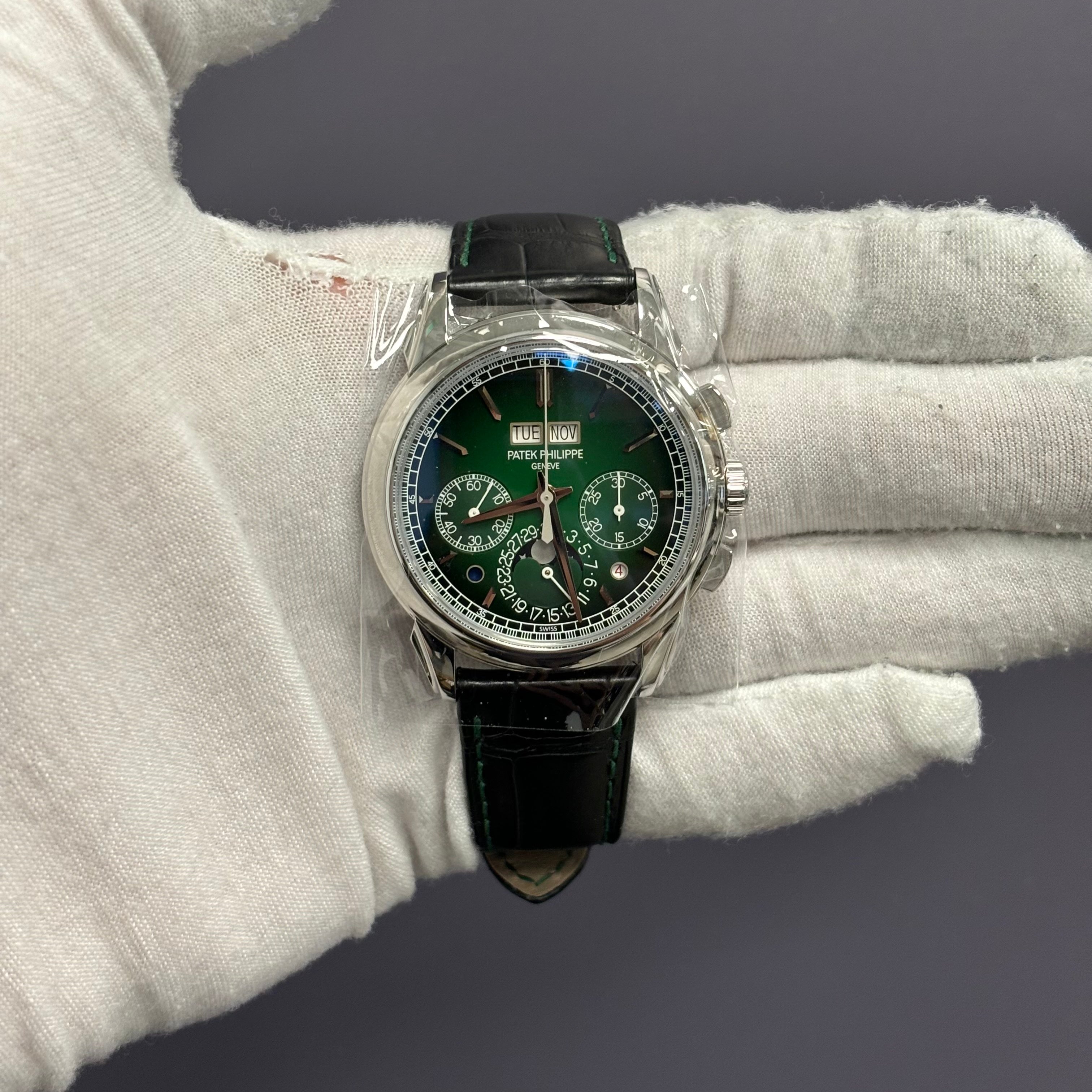 Patek Philippe Grand Complications 41mm Green Dial Watch Ref# 5270P-014 - Happy Jewelers Fine Jewelry Lifetime Warranty