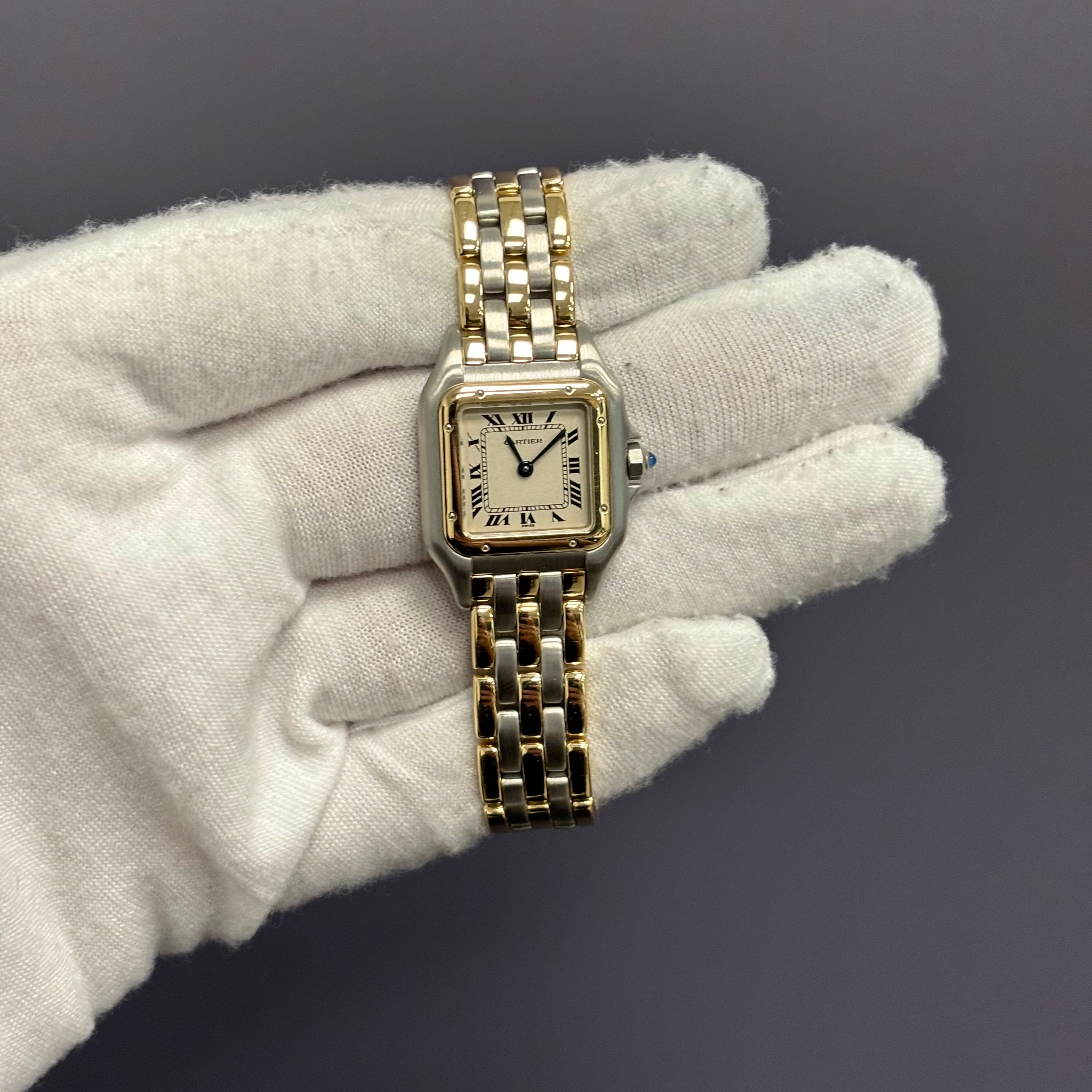 Cartier Panthere 22mm Ivory Dial Watch Ref# 166921 - Happy Jewelers Fine Jewelry Lifetime Warranty