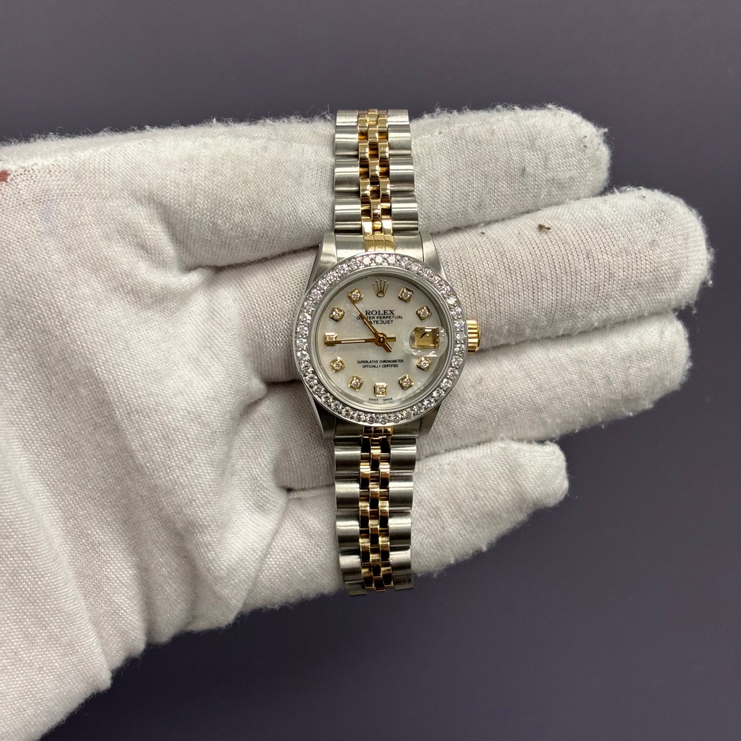 Rolex Datejust 26mm MOP Dial Watch Ref# 69173