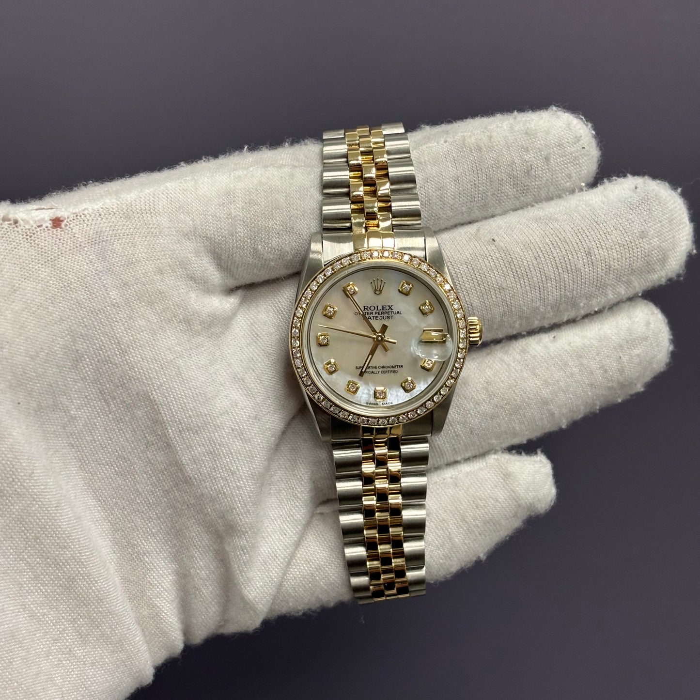 Rolex Datejust 31mm MOP Dial Watch Ref# 68273