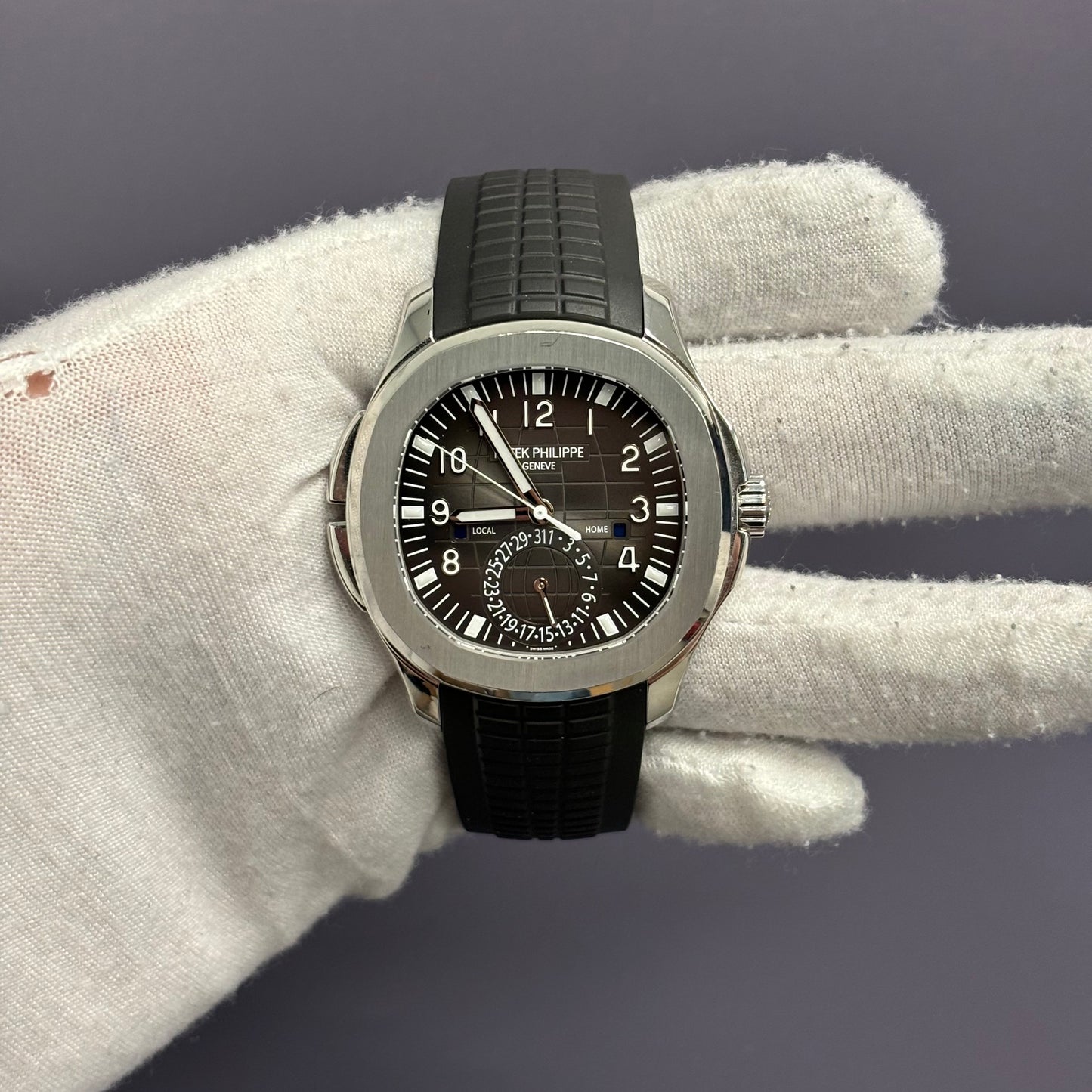 Patek Philippe Aquanaut 40mm Grey Dial Watch Ref# 5164A-001