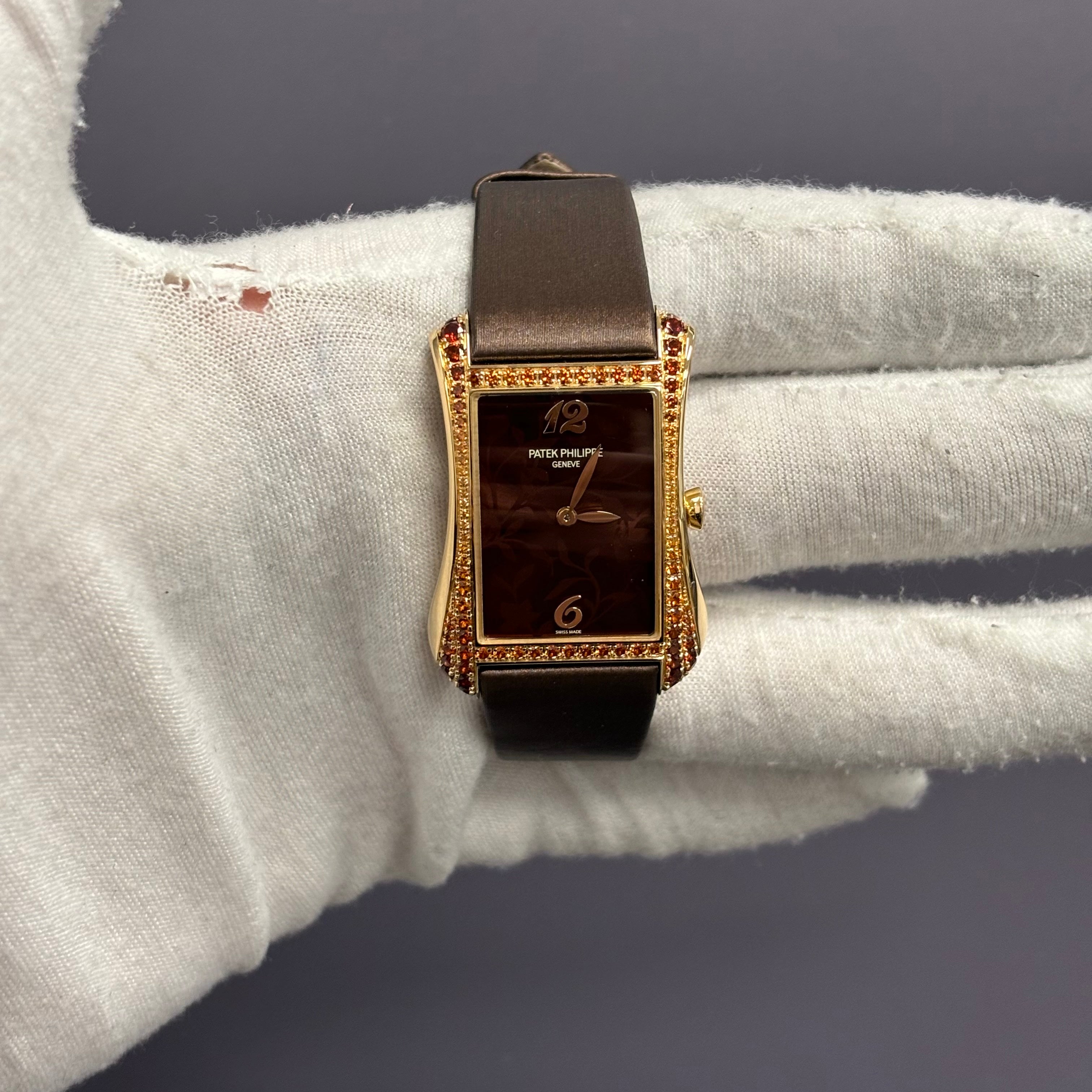 Patek Gondolo 28mm Brown Dial Watch Ref# 4962/200R-001 - Happy Jewelers Fine Jewelry Lifetime Warranty