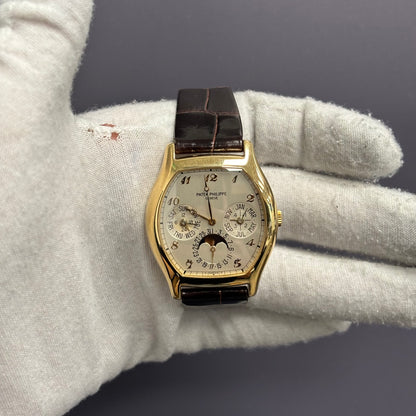 Patek Philippe Perpetual Calendar 36mm Ivory Dial Watch Ref# 5040J-013 - Happy Jewelers Fine Jewelry Lifetime Warranty