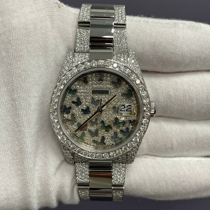 Rolex Datejust 36mm Pave Dial Watch Ref# 116200 - Happy Jewelers Fine Jewelry Lifetime Warranty