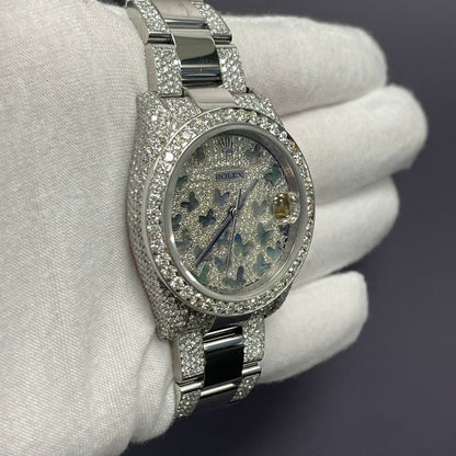Rolex Datejust 36mm Pave Dial Watch Ref# 116200 - Happy Jewelers Fine Jewelry Lifetime Warranty
