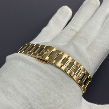 Patek Philippe Nautilus 35mm Champagne Dial Watch Ref# 7118/1200R-010 - Happy Jewelers Fine Jewelry Lifetime Warranty