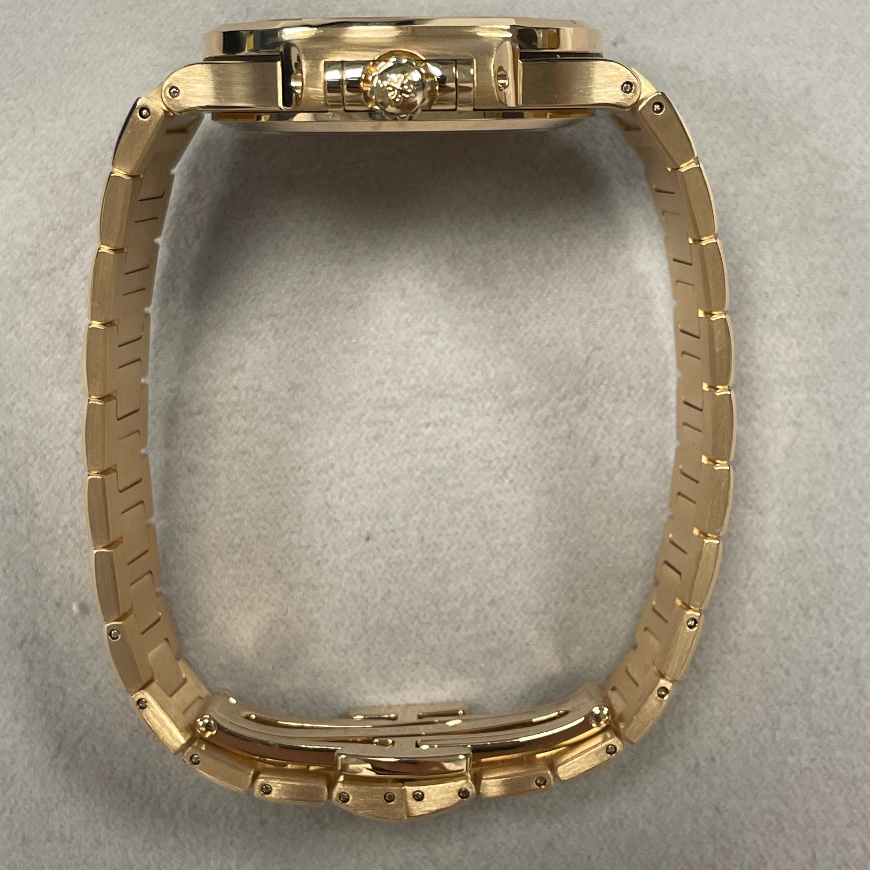 Patek Philippe Nautilus 35mm Champagne Dial Watch Ref# 7118/1200R-010 - Happy Jewelers Fine Jewelry Lifetime Warranty