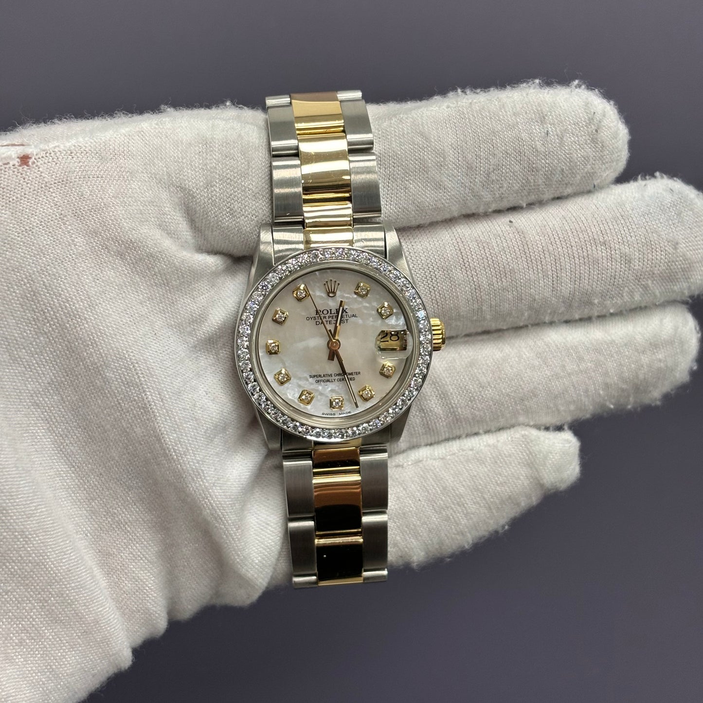 Rolex Datejust 31mm MOP Dial Watch Ref# 68273