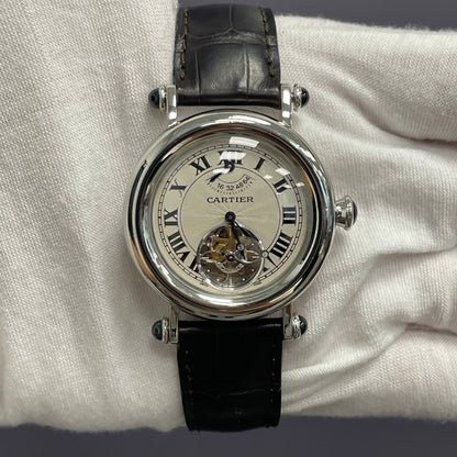 Cartier Diabolo 35mm White Dial Watch Ref# 2051 - Happy Jewelers Fine Jewelry Lifetime Warranty