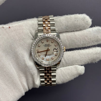 Rolex Datejust 36mm MOP Dial Watch Ref# 116231 - Happy Jewelers Fine Jewelry Lifetime Warranty