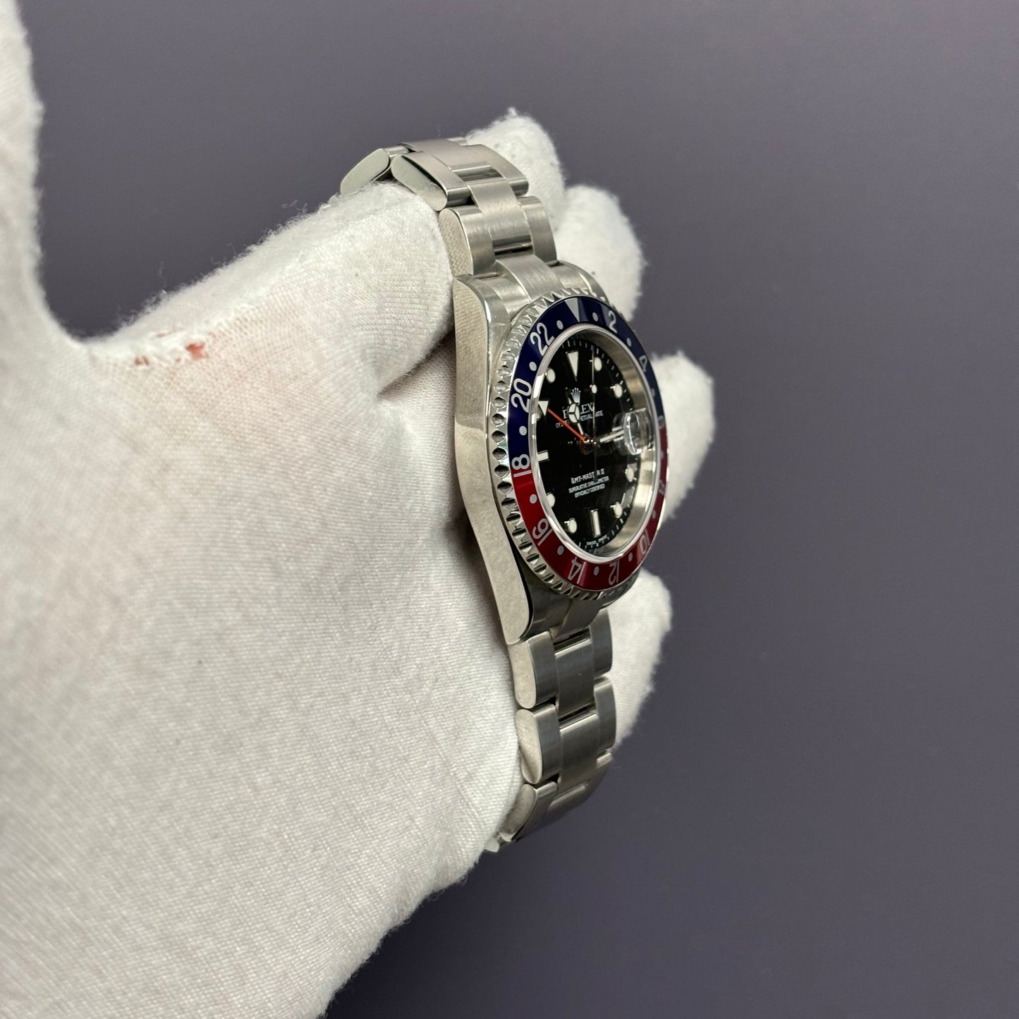 Rolex GMT-Master II 40mm Black Dial Watch Ref# 16710