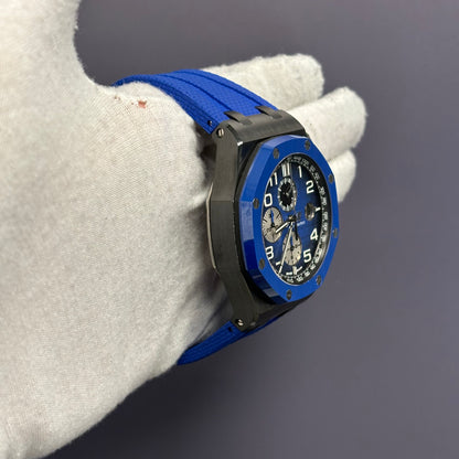 Audemars Piguet Royal Oak 44mm Blue Dial Watch Ref# 26405CE.OO.A030CA.01.A - Happy Jewelers Fine Jewelry Lifetime Warranty