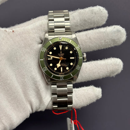 Tudor Black Bay 41mm Black Dial Watch Ref# 79230G - Happy Jewelers Fine Jewelry Lifetime Warranty