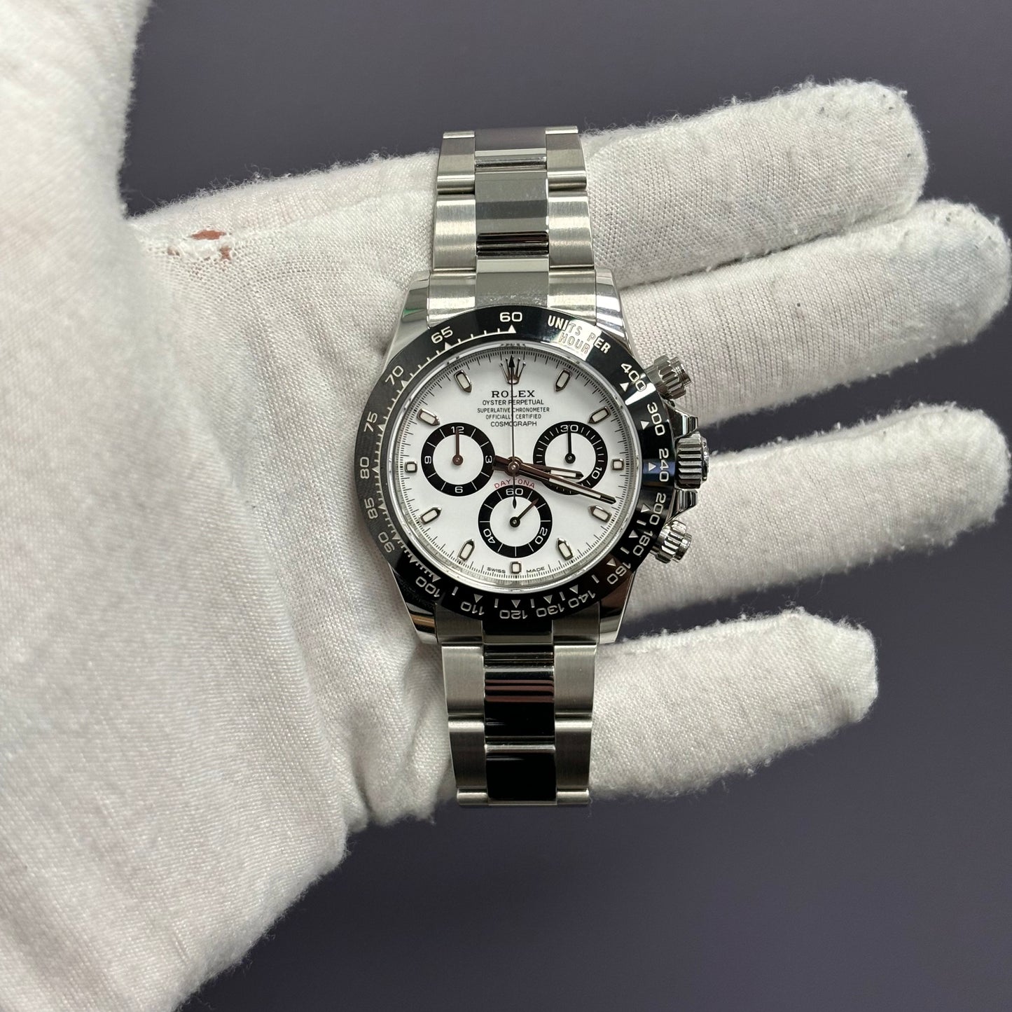 Rolex Daytona 40mm White Dial Watch Ref# 116500LN