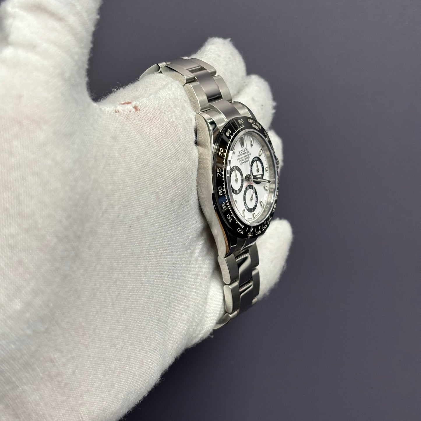 Rolex Daytona 40mm White Dial Watch Ref# 116500LN