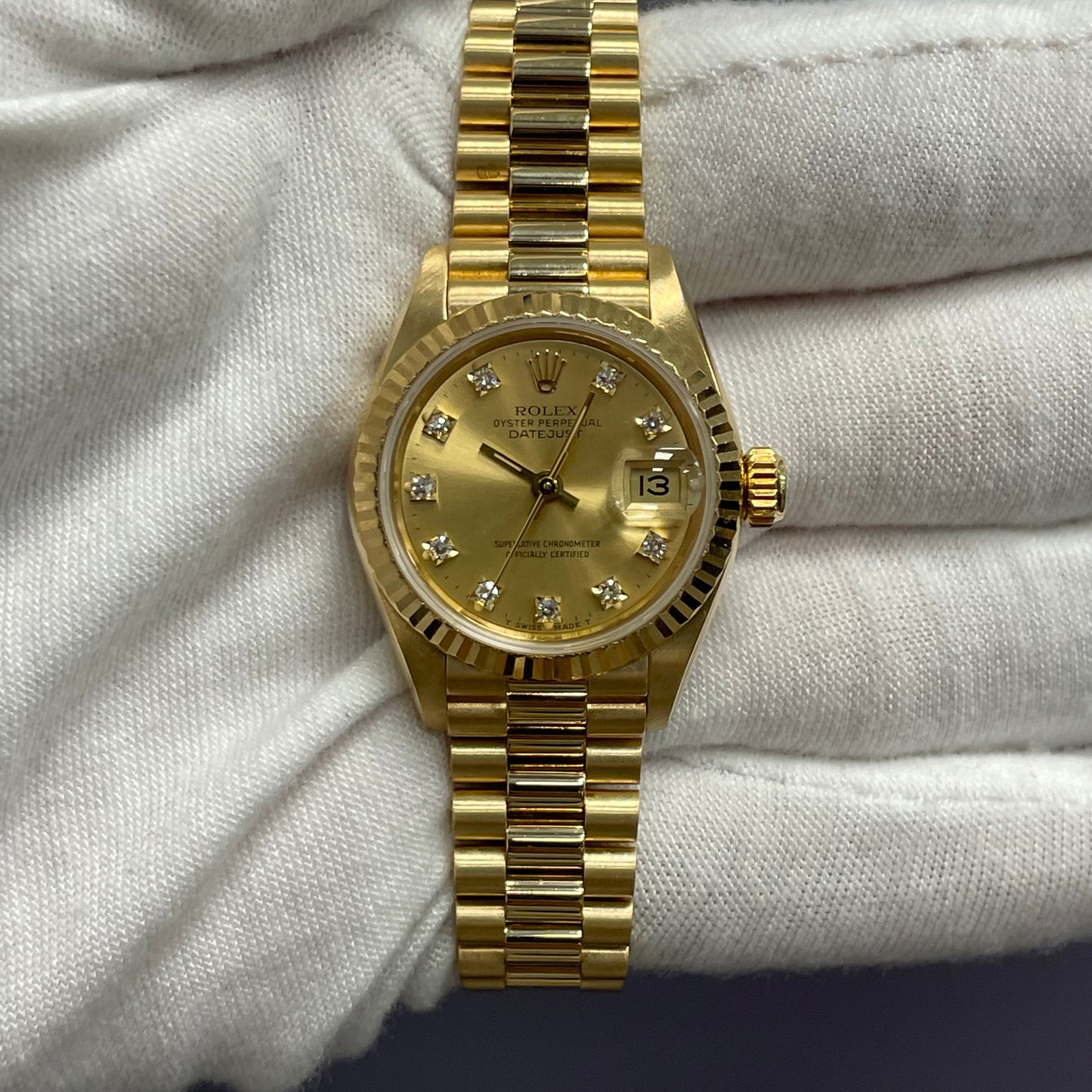 Rolex Datejust 26mm Champagne Dial Watch Ref# 69178