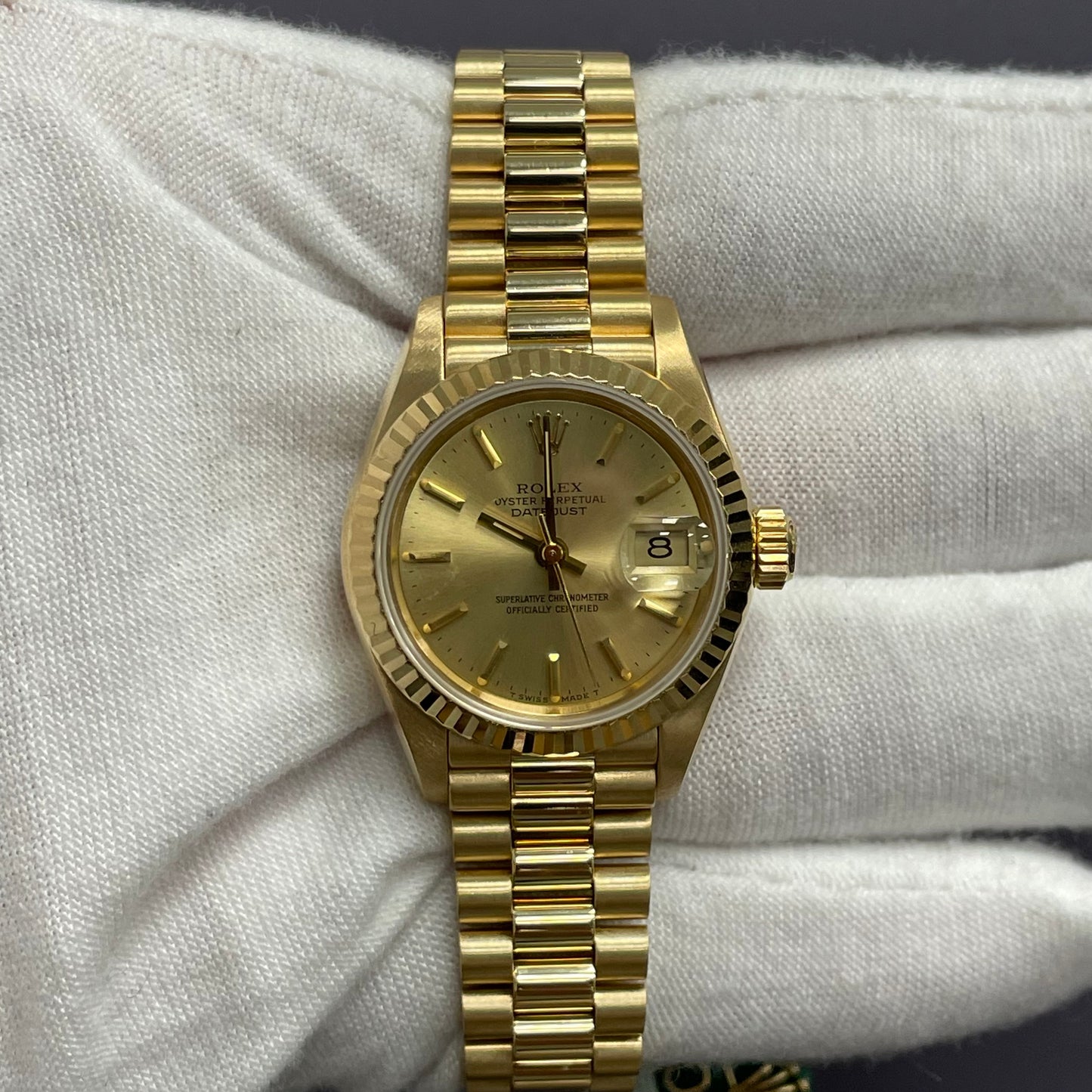 Rolex Datejust 26mm Champagne Dial Watch Ref# 69178