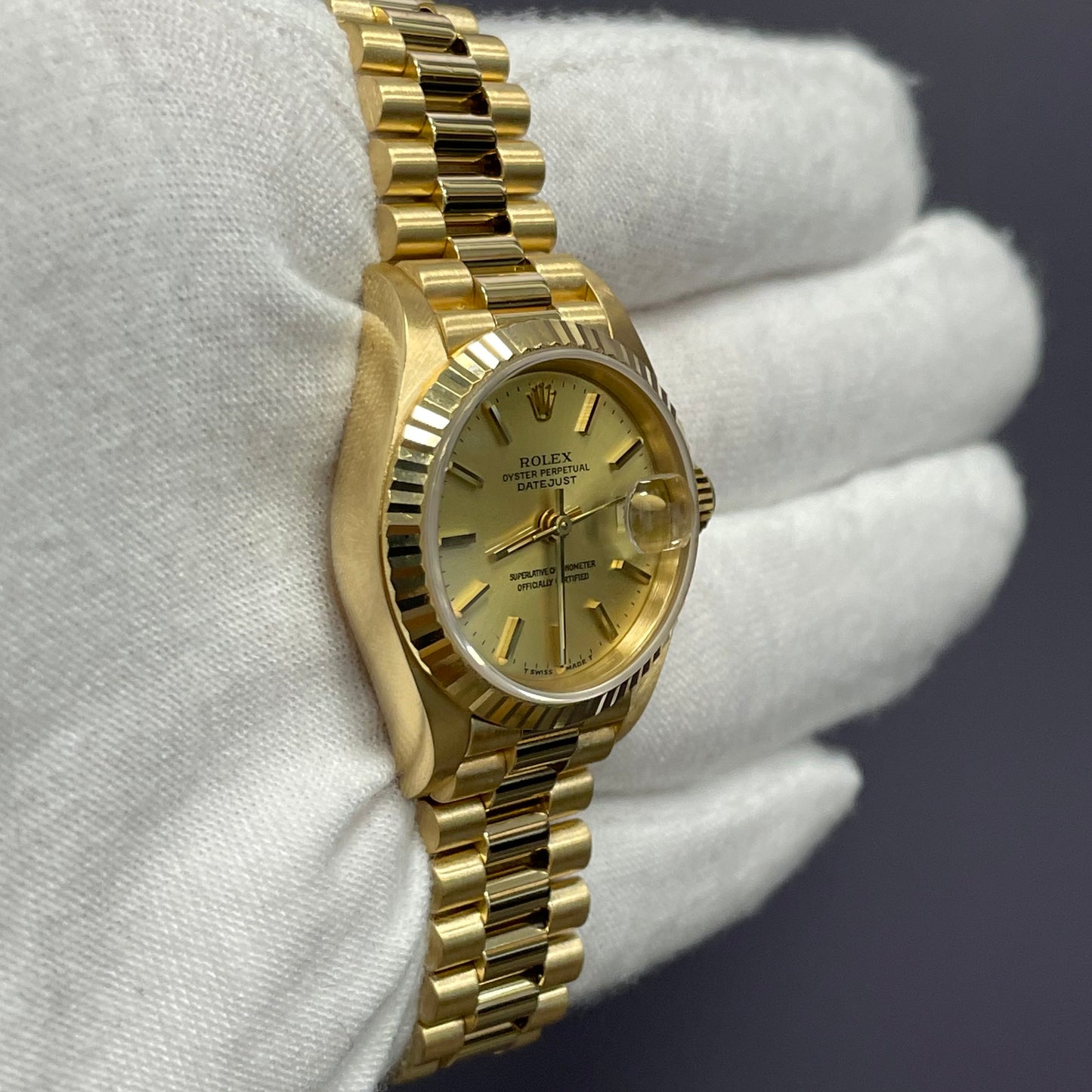 Rolex Datejust 26mm Champagne Dial Watch Ref# 69178