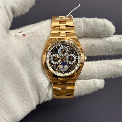 Vacheron Constantin Overseas 41.5mm Openwork Dial Watch Ref# 4300V/120R-B547 - Happy Jewelers Fine Jewelry Lifetime Warranty