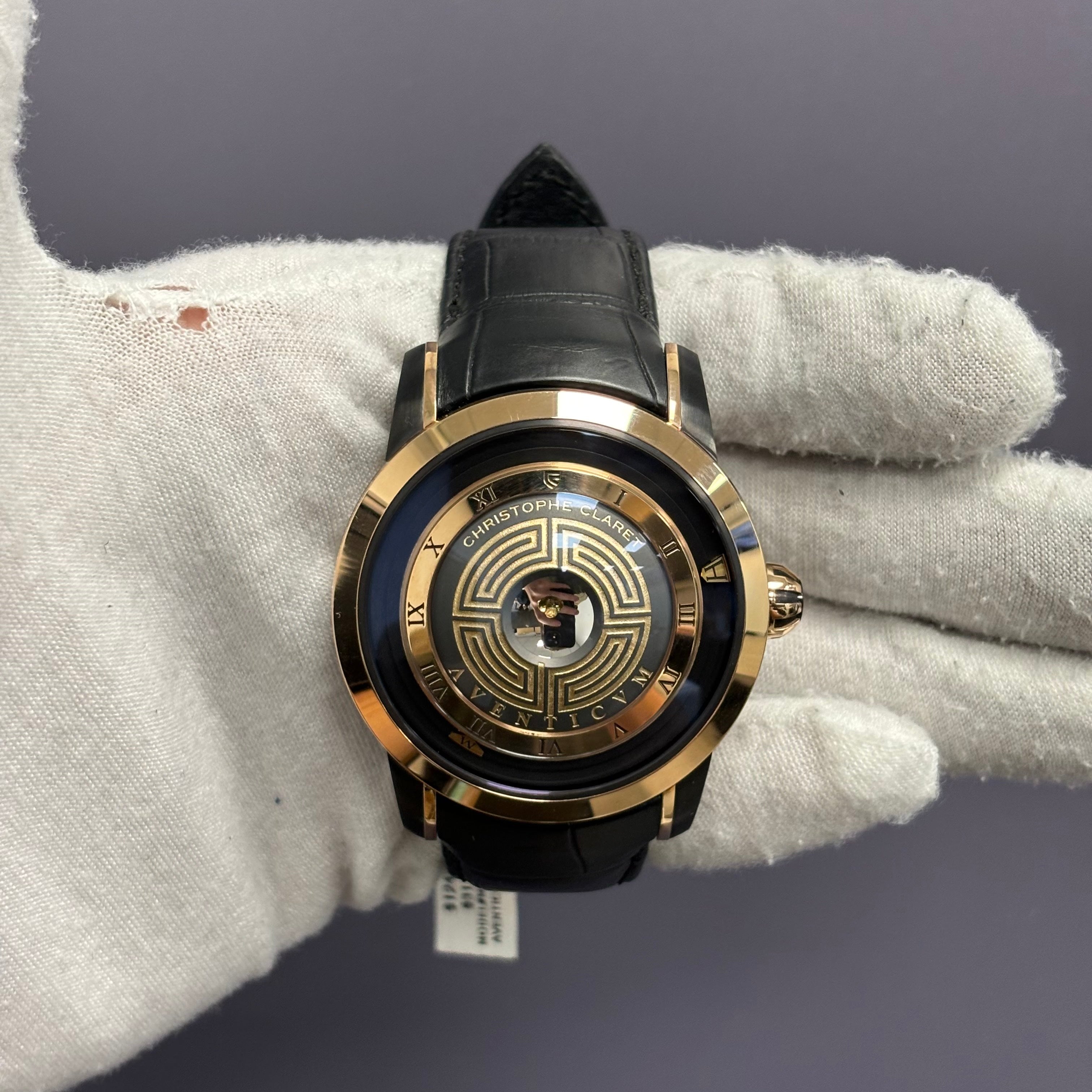 Christopher Claret Aventicum 44mm Rose Gold Dial Watch Ref# MTR.AVE15.009 - Happy Jewelers Fine Jewelry Lifetime Warranty