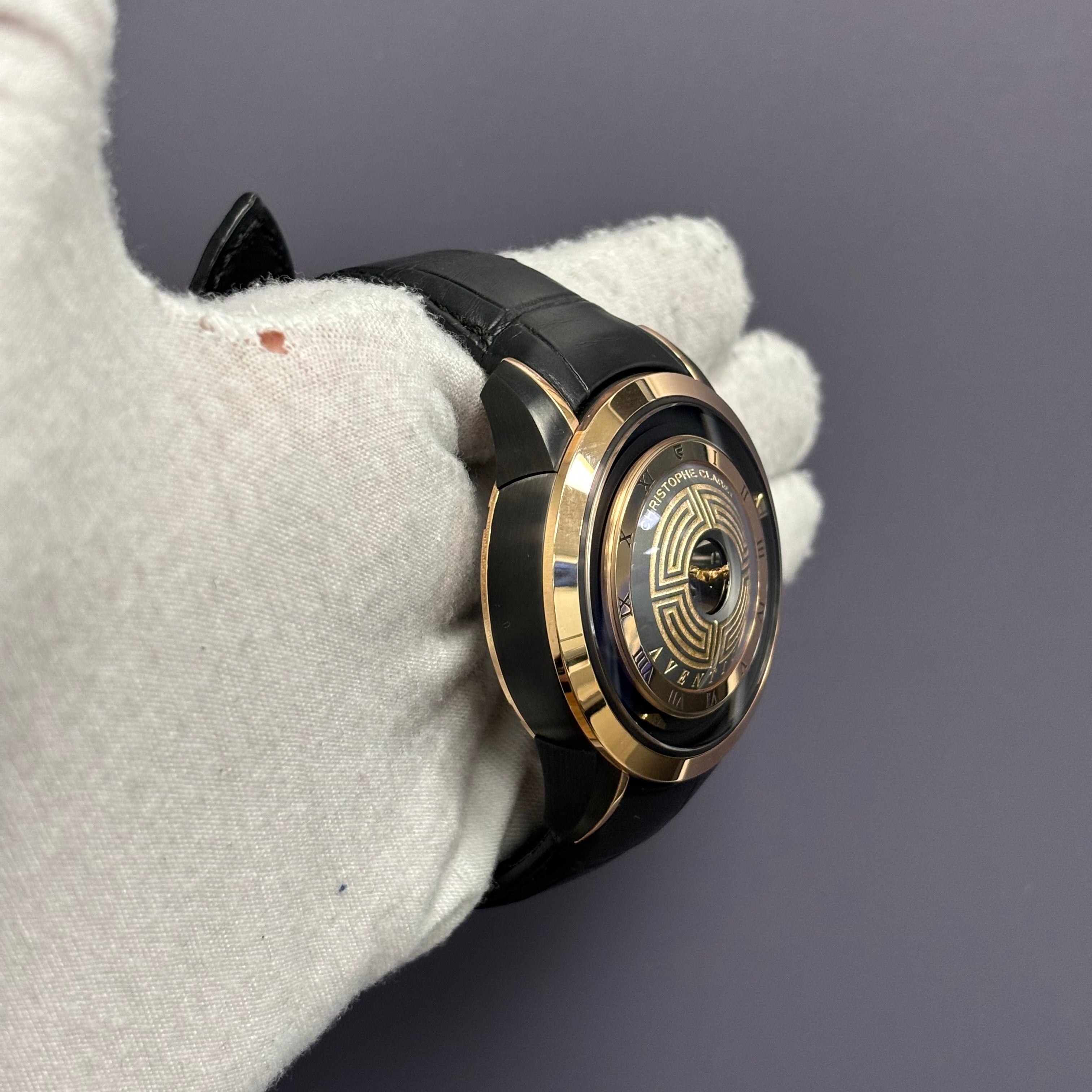 Christopher Claret Aventicum 44mm Rose Gold Dial Watch Ref# MTR.AVE15.009 - Happy Jewelers Fine Jewelry Lifetime Warranty