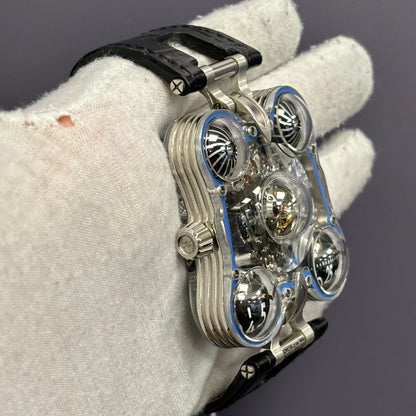 MB&F Horological 42mm Skeleton Dial Watch Reference# HM6SV - Happy Jewelers Fine Jewelry Lifetime Warranty