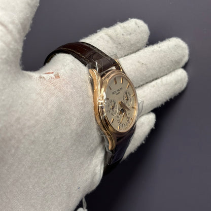 Patek Philippe Perpetual Calendar 37mm White Dial Watch Ref# 5140R-011 - Happy Jewelers Fine Jewelry Lifetime Warranty