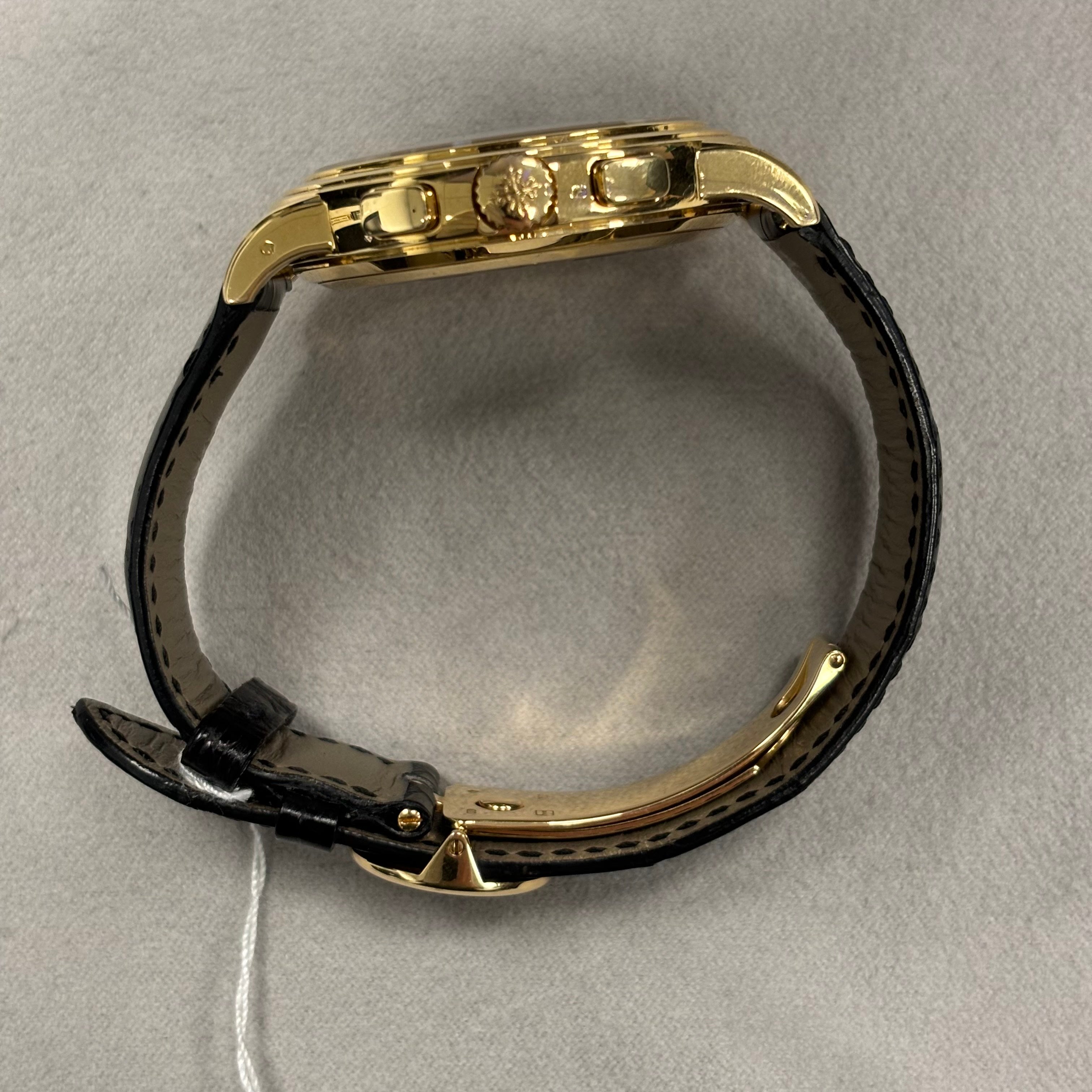 Patek Philippe Complications 42mm Black Dial Watch Ref# 5070J-001 - Happy Jewelers Fine Jewelry Lifetime Warranty