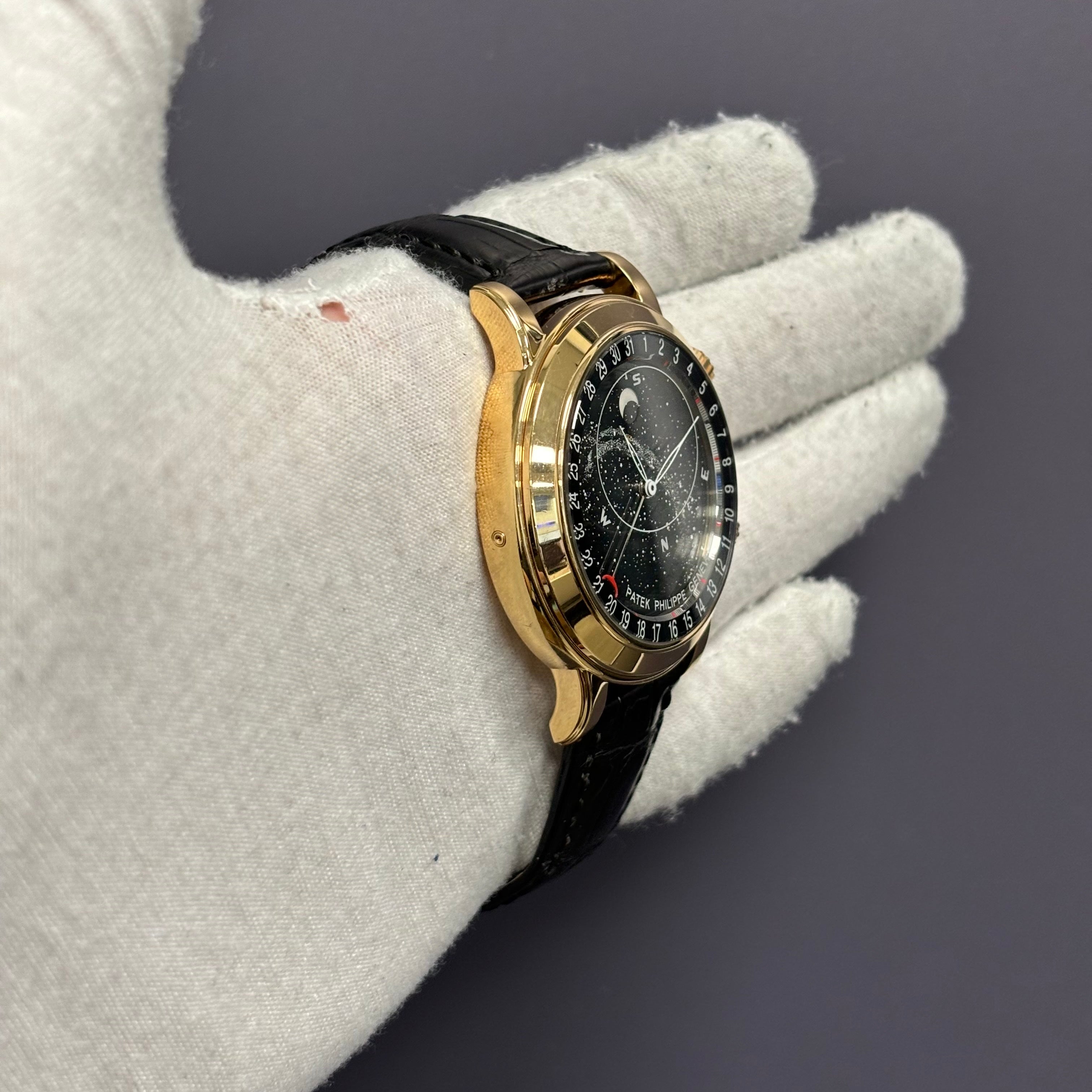 Patek Philippe Celestial 44mm Black Dial Watch Ref# 6102R - Happy Jewelers Fine Jewelry Lifetime Warranty