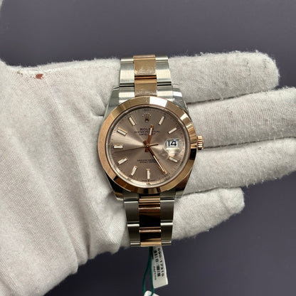 Rolex Datejust 41mm Pink Dial Watch Ref# 126301 - Happy Jewelers Fine Jewelry Lifetime Warranty