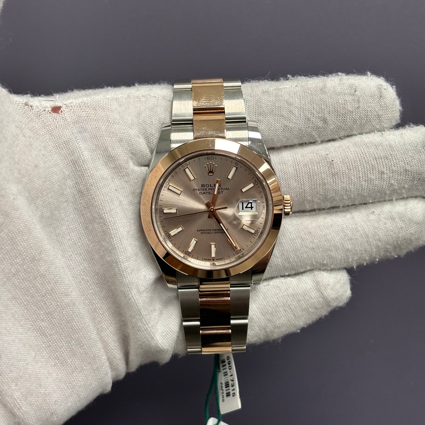 Rolex Datejust 41mm Pink Dial Watch Ref# 126301