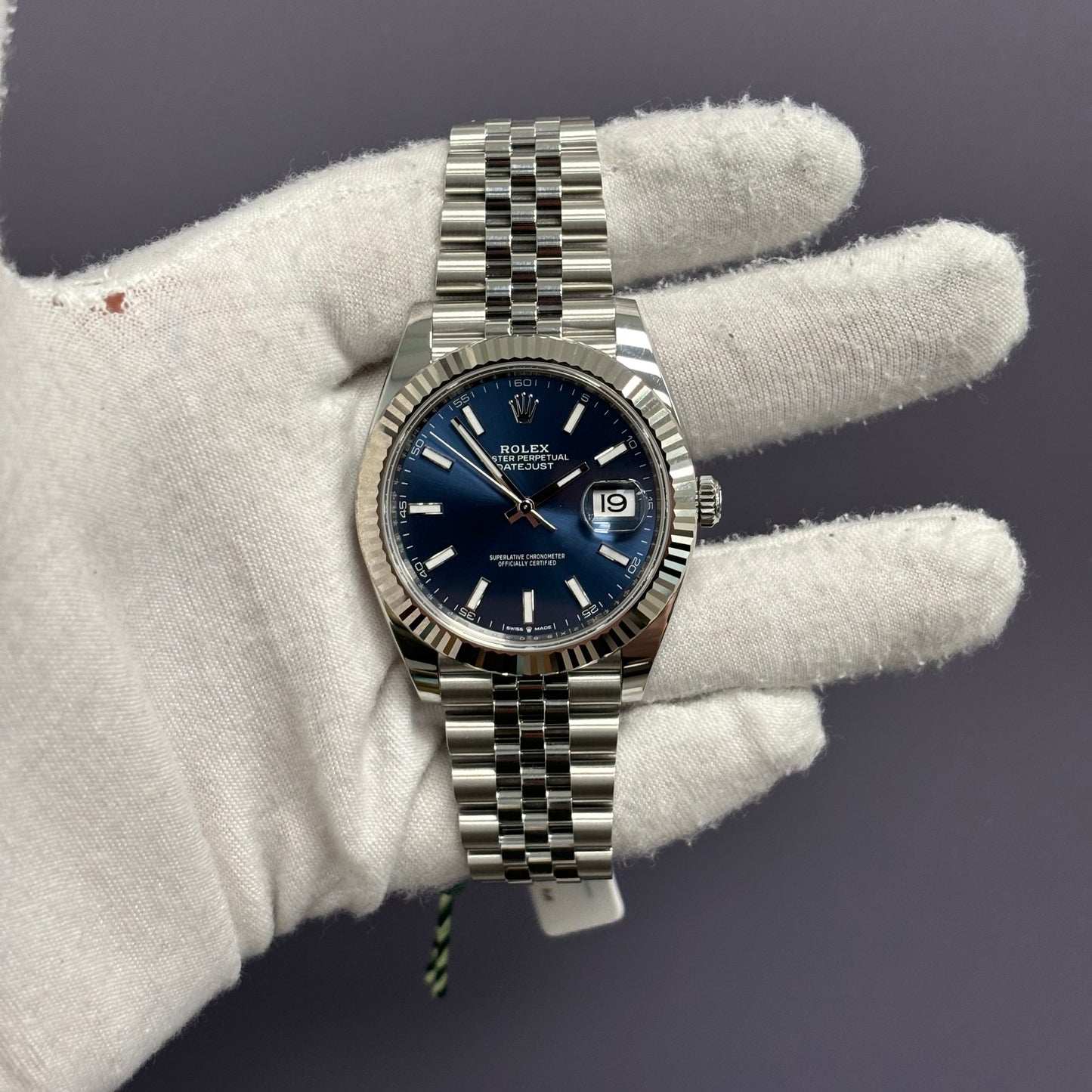 Rolex Datejust 41mm Blue Dial Watch Ref# 126334