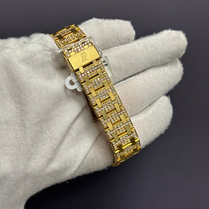 Audemars Piguet Royal Oak 35mm Diamond Dial Watch - Happy Jewelers Fine Jewelry Lifetime Warranty