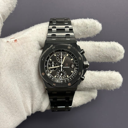 Audemars Piguet Royal Oak 42mm Black Dial Watch Ref# 26238CE.OO.1300CE.01 - Happy Jewelers Fine Jewelry Lifetime Warranty