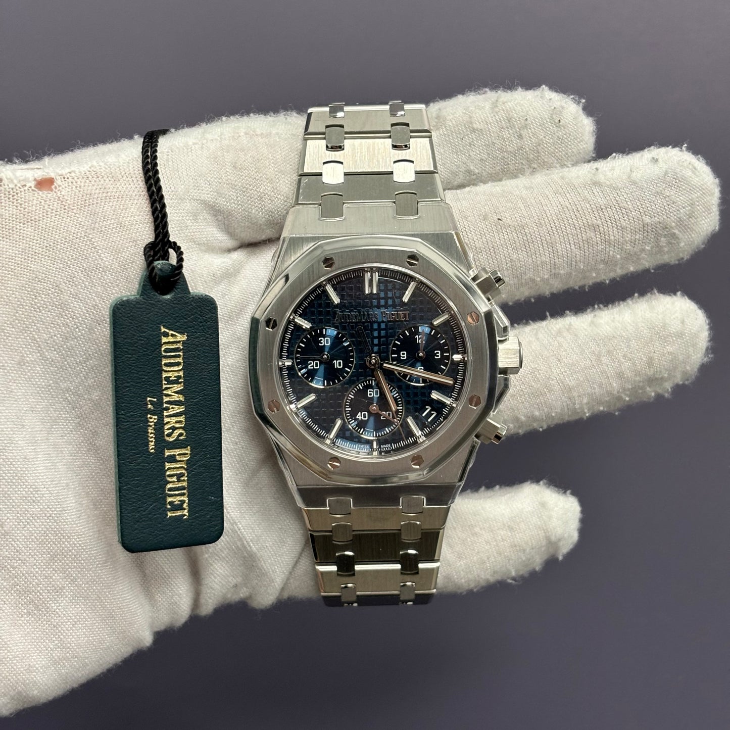 Audemars Piguet Royal Oak 41mm Blue Dial Watch Ref# 26240ST.OO.1320ST.01