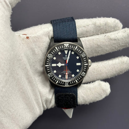 Tudor Pelagos FXD 42mm Blue Dial Watch Ref# 25707KN - Happy Jewelers Fine Jewelry Lifetime Warranty