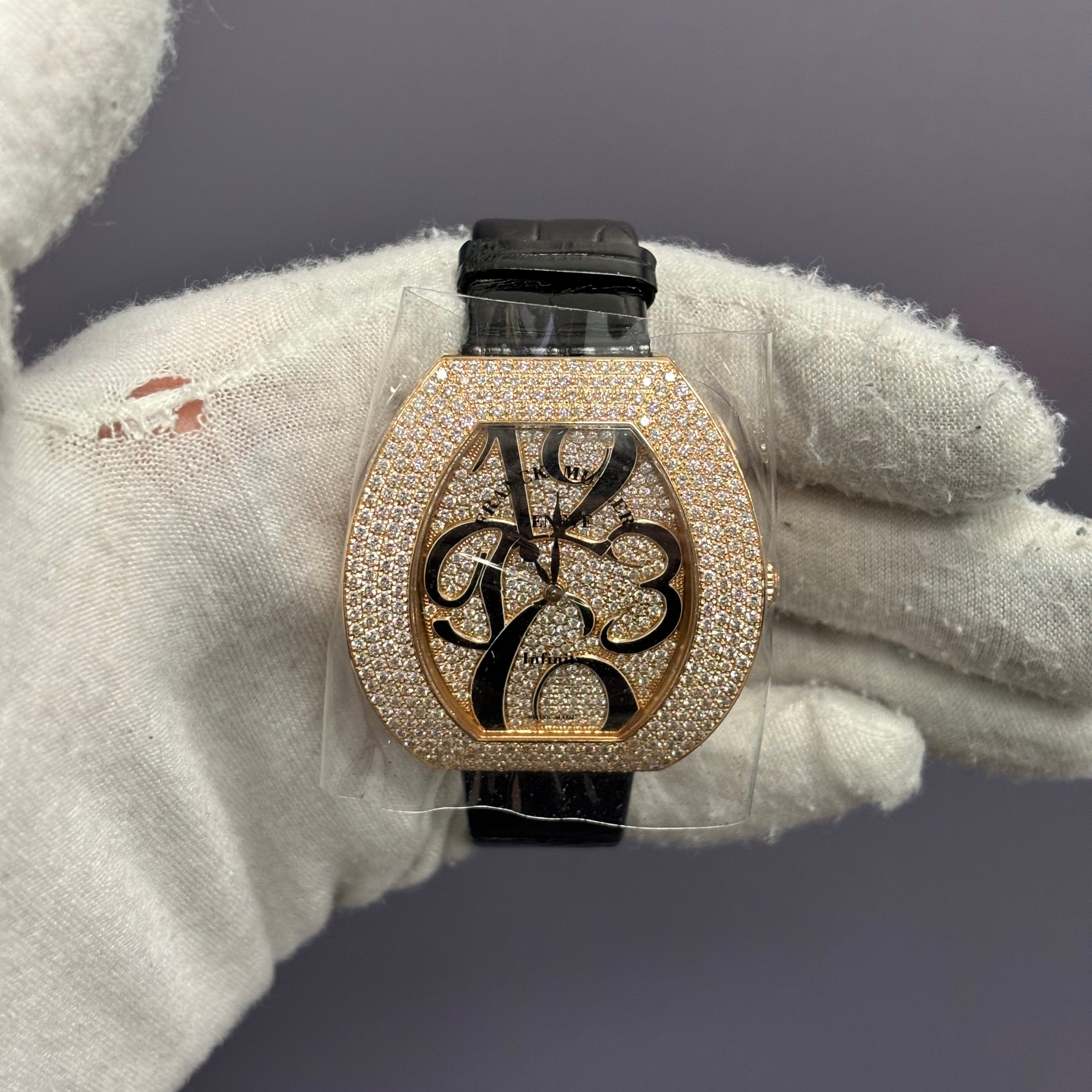 Franck Infinity 41mm Pave Dial Watch Ref# 3540 QZ A D4 CD 5N - Happy Jewelers Fine Jewelry Lifetime Warranty