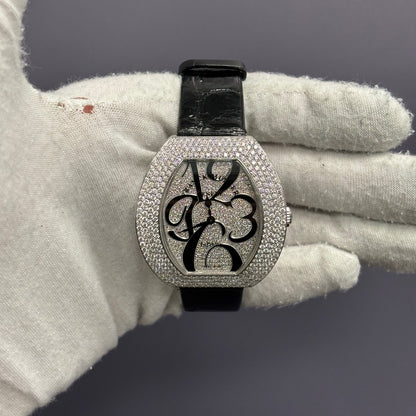 Franck Infinity 41mm Pave Dial Watch Ref# 3540 QZ A D4 CD OG - Happy Jewelers Fine Jewelry Lifetime Warranty