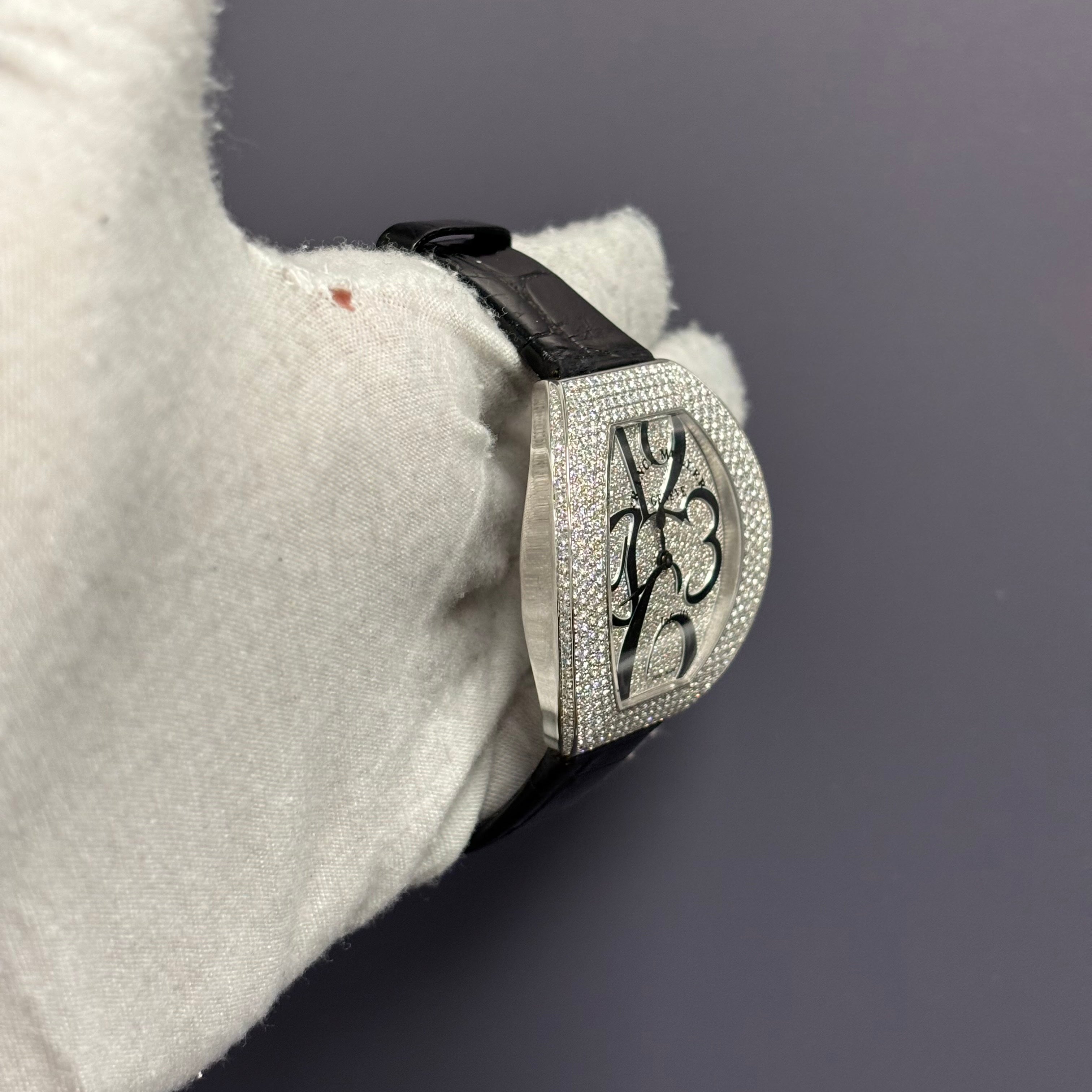 Franck Infinity 41mm Pave Dial Watch Ref# 3540 QZ A D4 CD OG - Happy Jewelers Fine Jewelry Lifetime Warranty