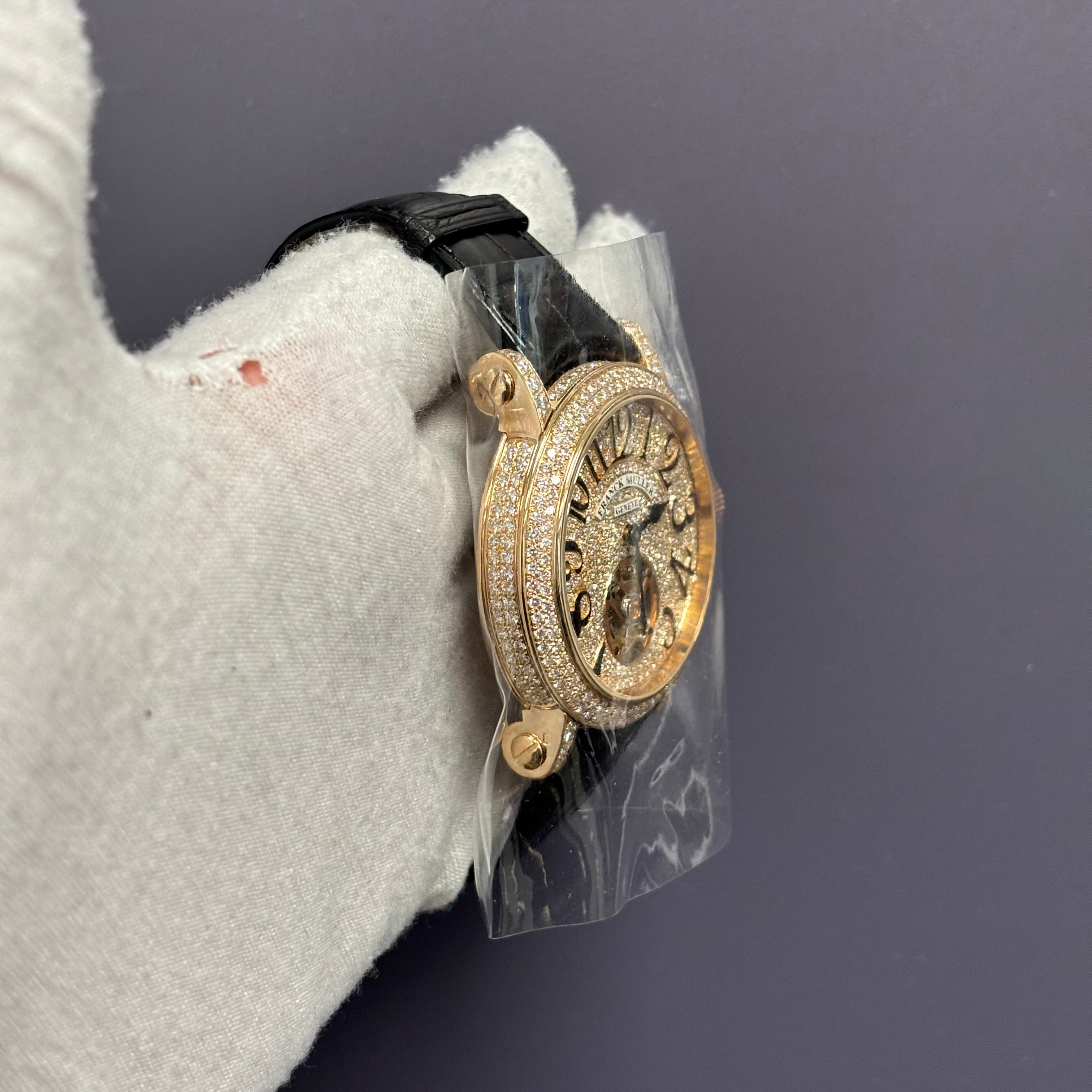 Franck Muller Round 44mm Pave Dial Watch Ref# 7008 T D CD - Happy Jewelers Fine Jewelry Lifetime Warranty