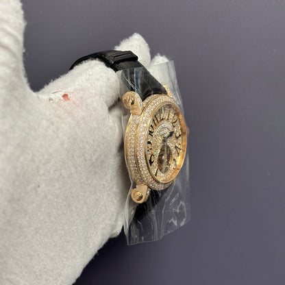 Franck Muller Round 44mm Pave Dial Watch Ref# 7008 T D CD - Happy Jewelers Fine Jewelry Lifetime Warranty