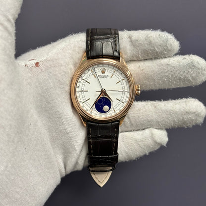 Rolex Cellini 39mm White Dial Watch Ref# 50535 - Happy Jewelers Fine Jewelry Lifetime Warranty