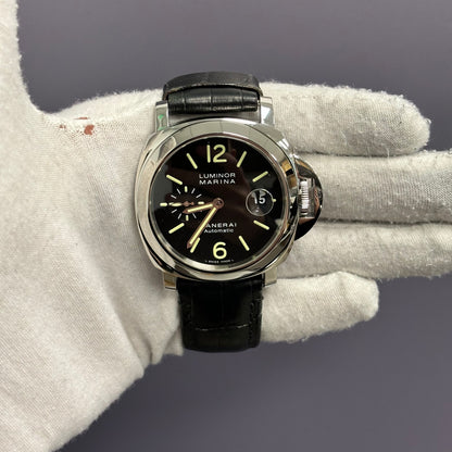 Panerai Luminor 44mm Black Dial Watch Ref# PAM00104 - Happy Jewelers Fine Jewelry Lifetime Warranty
