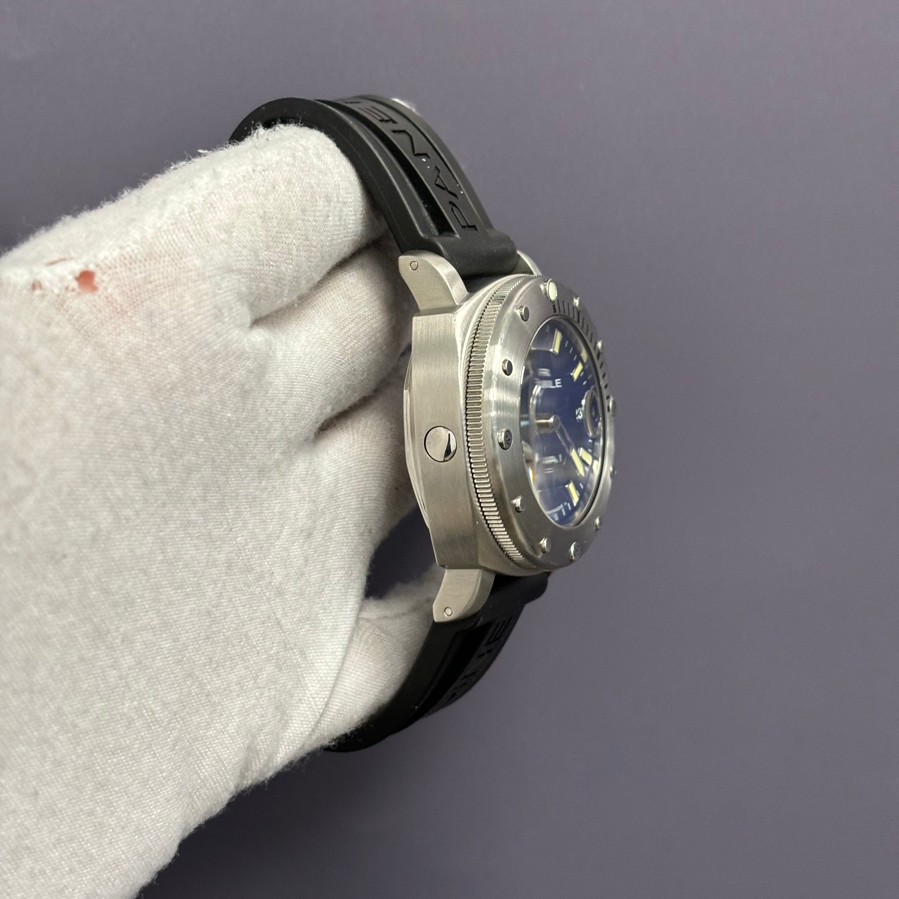 Panerai Luminor 44mm Blue Dial Watch Ref# PAM00087 - Happy Jewelers Fine Jewelry Lifetime Warranty