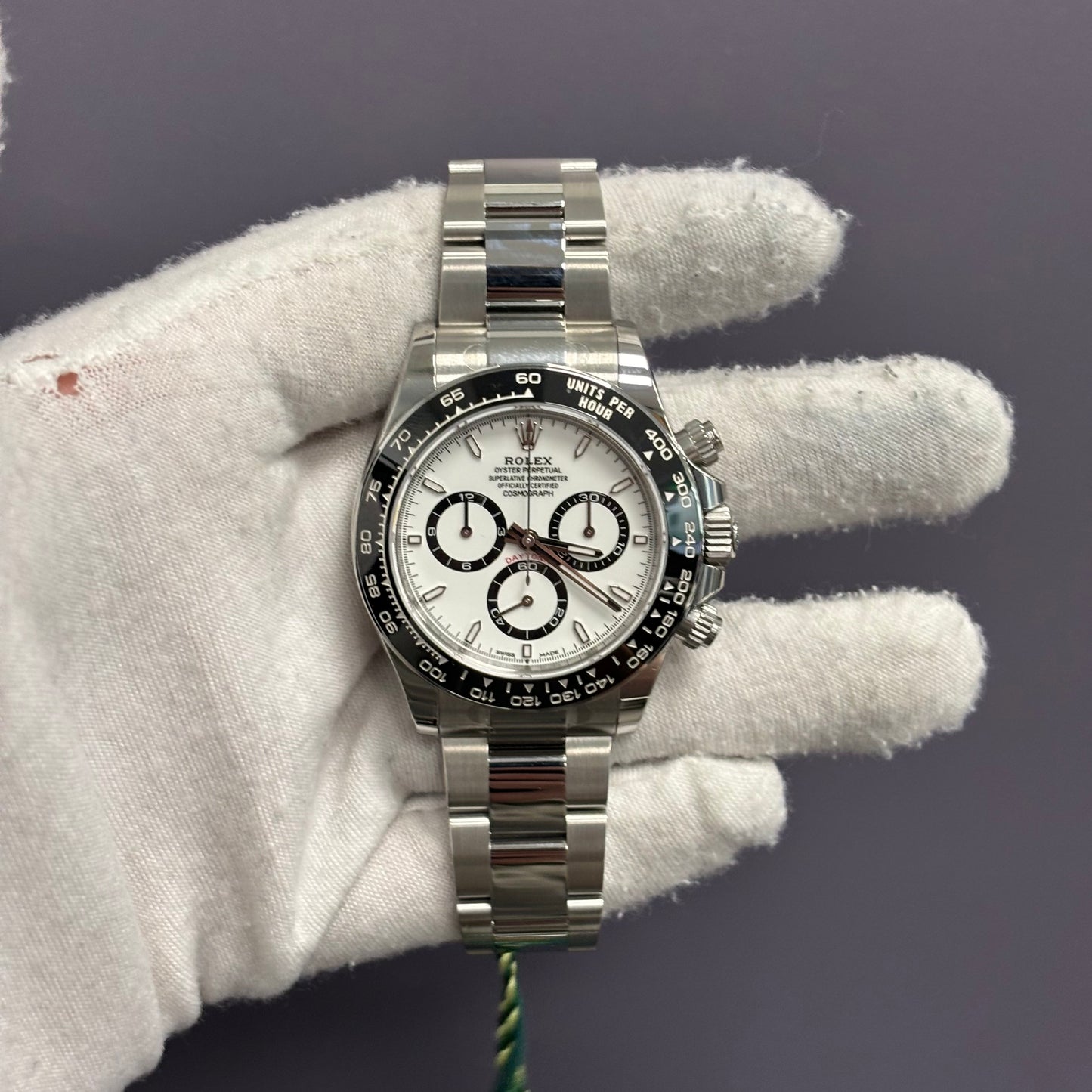 Rolex Daytona 40mm White Dial Watch Ref# 126500LN