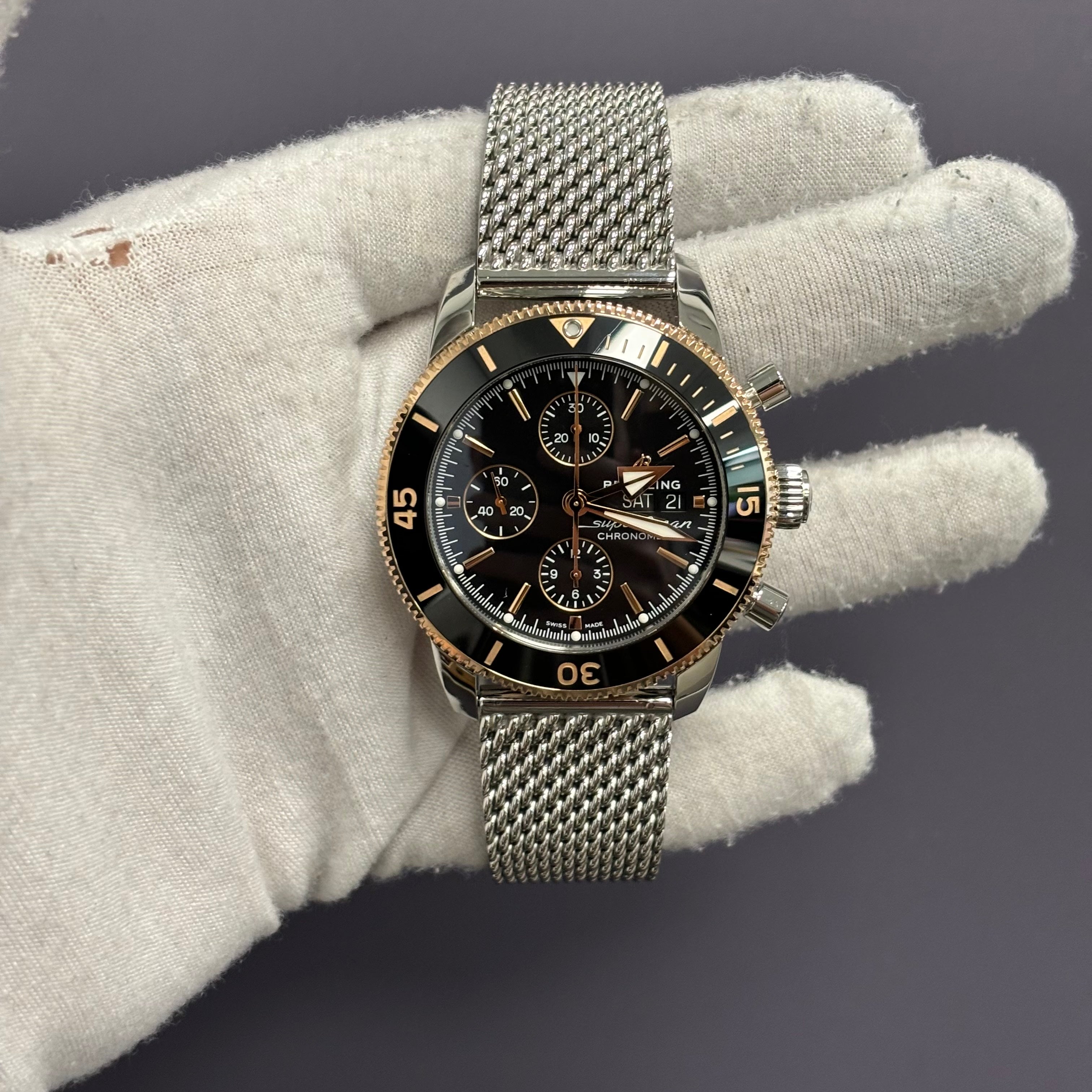 Breitling Superocean 44mm Black Dial Watch Ref# U13313 - Happy Jewelers Fine Jewelry Lifetime Warranty