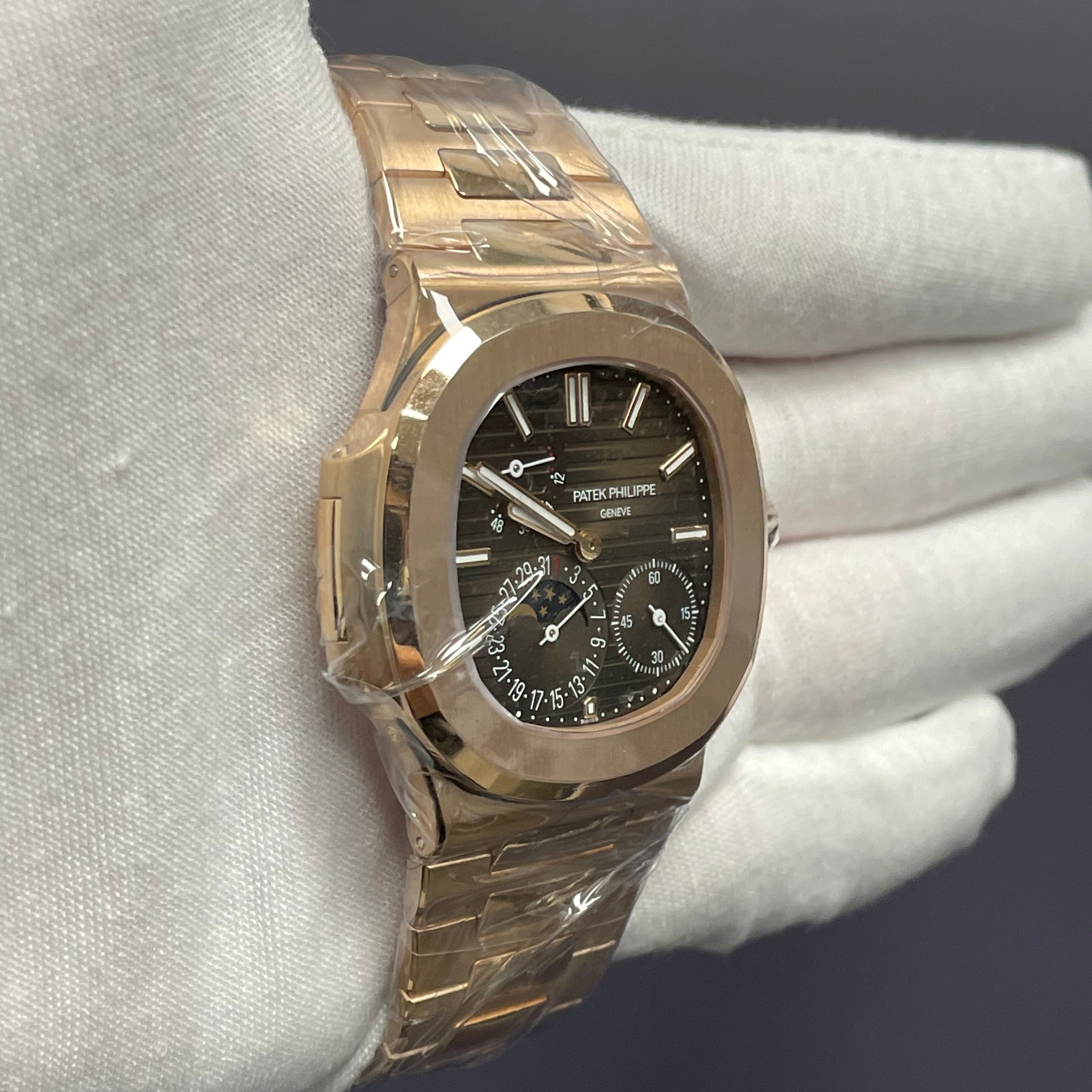 Patek Philippe Nautilus 40.5mm Brown Dial Watch Ref# 5712/1R-001 - Happy Jewelers Fine Jewelry Lifetime Warranty