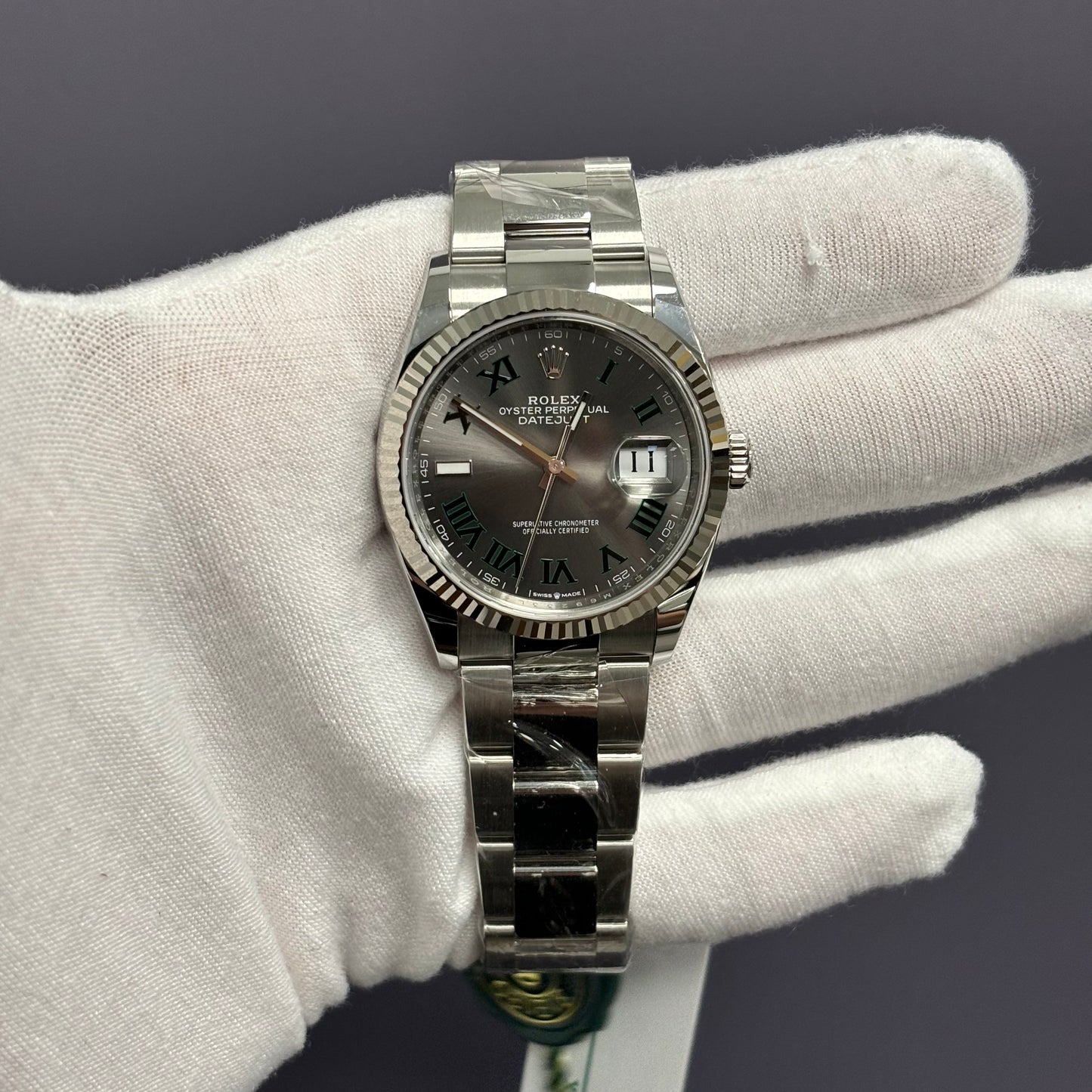 Rolex Datejust 36mm Wimbledon Dial Watch Ref# 126234