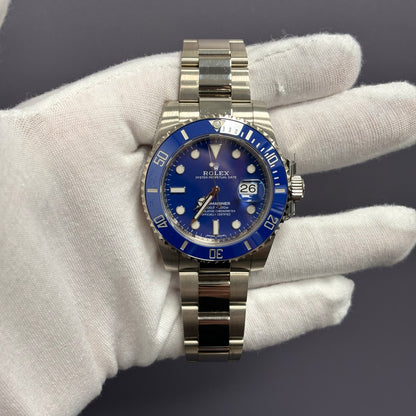 Rolex Submariner 40mm Blue Dial Watch Ref# 116619LB - Happy Jewelers Fine Jewelry Lifetime Warranty