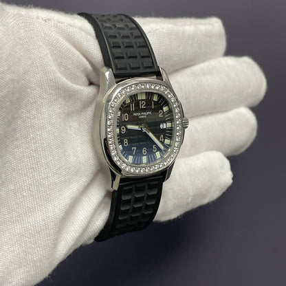 Patek Philippe Aquanaut 28mm Black Dial Watch Ref# 4961A-001 - Happy Jewelers Fine Jewelry Lifetime Warranty